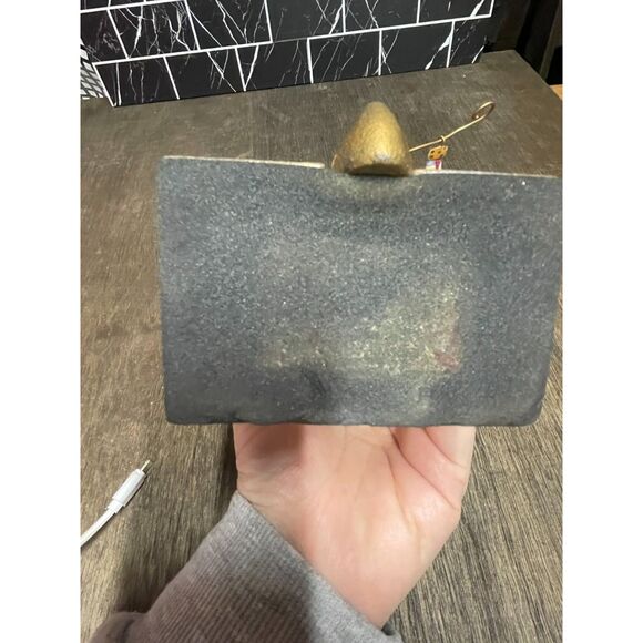 ❄️ Snowman Stocking Holder – Hand Painted – Metal Base – Holiday Decor - Picture 3 of 4